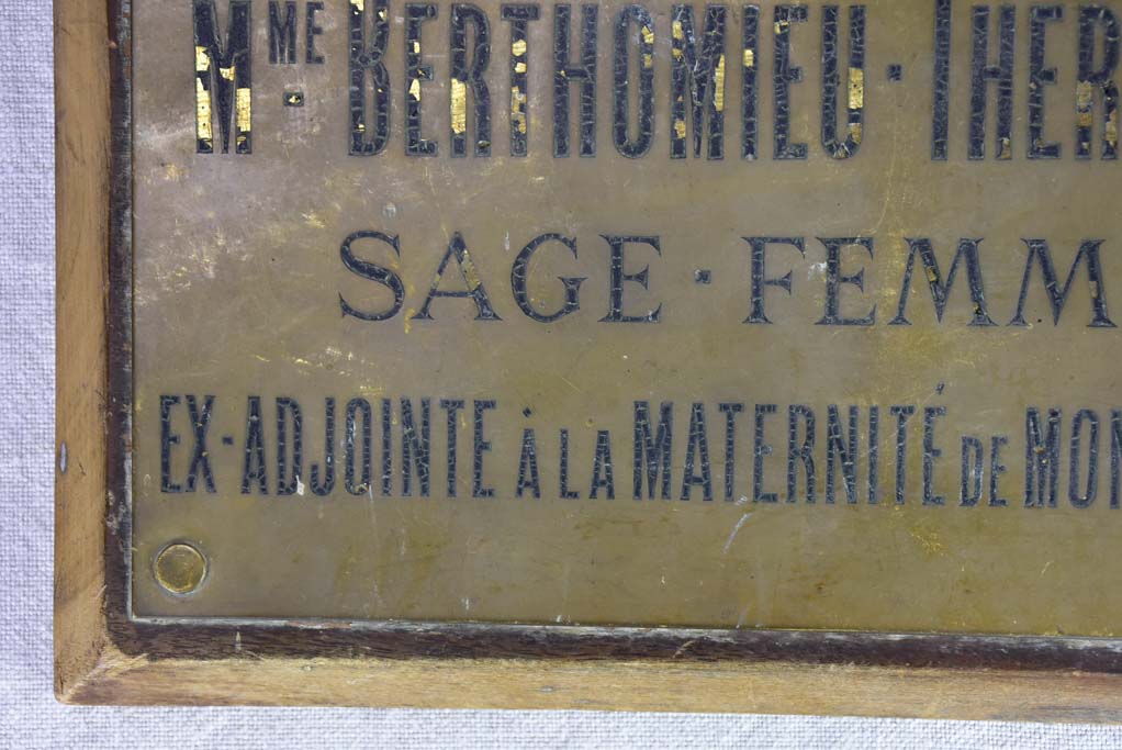 Two early 20th century French signs