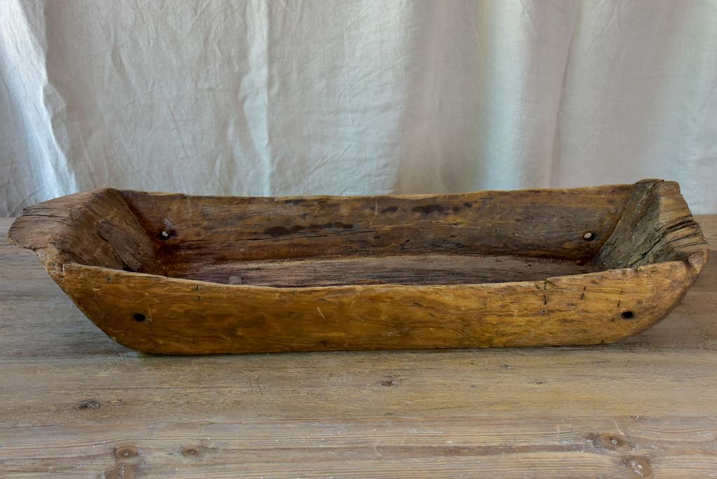 Antique wooden animal trough