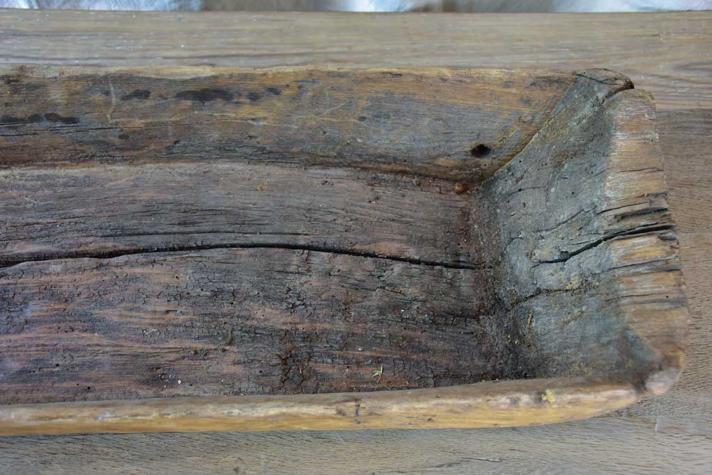 Antique wooden animal trough