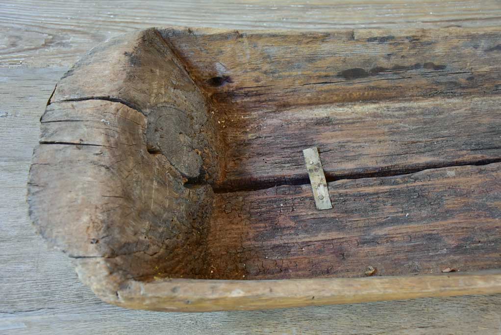 Antique wooden animal trough