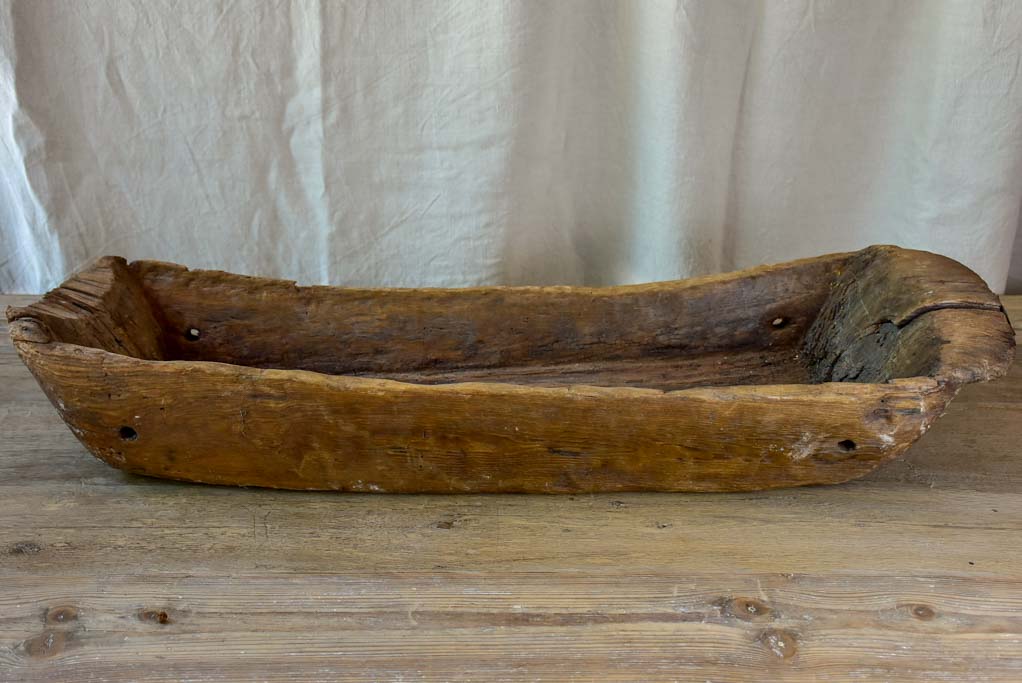 Antique wooden animal trough