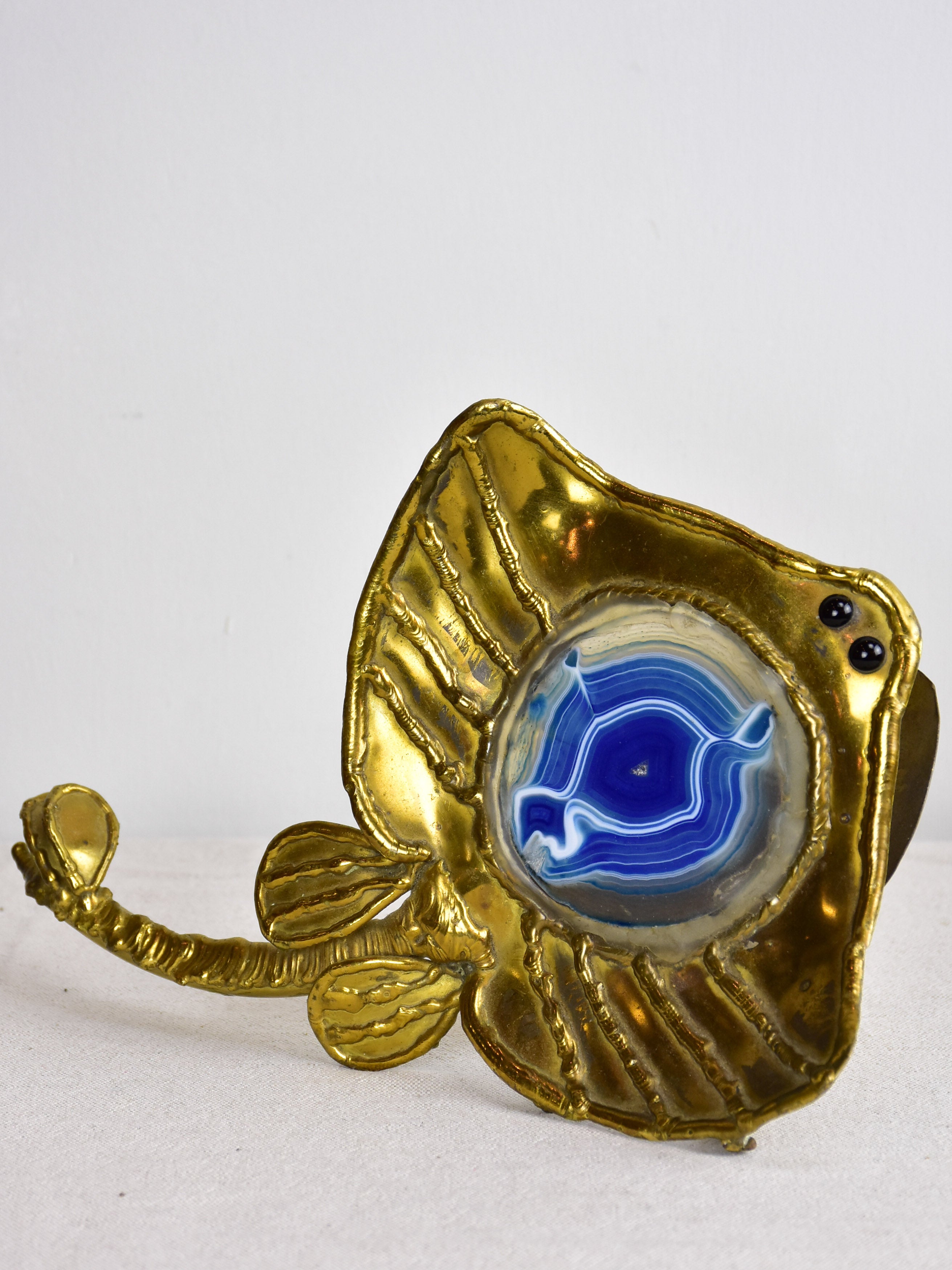 Isabelle Richard Faure fish lamp with blue agate