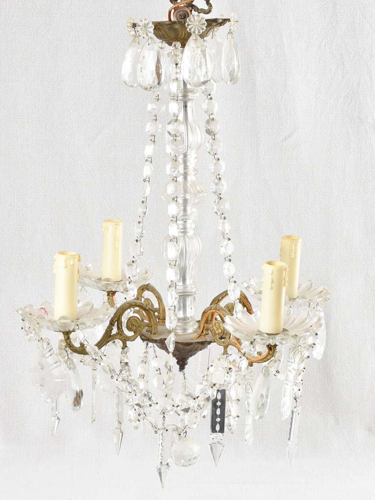 Small crystal chandelier - 4 globes