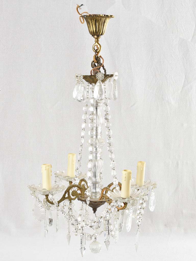 Small crystal chandelier - 4 globes