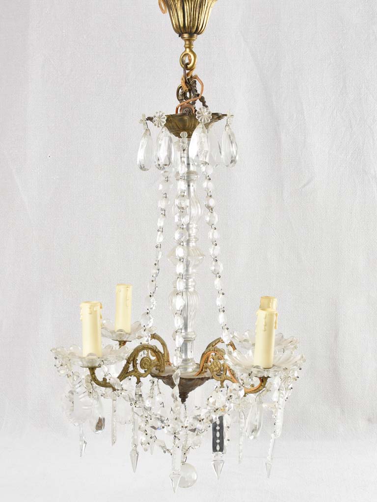 Small crystal chandelier - 4 globes