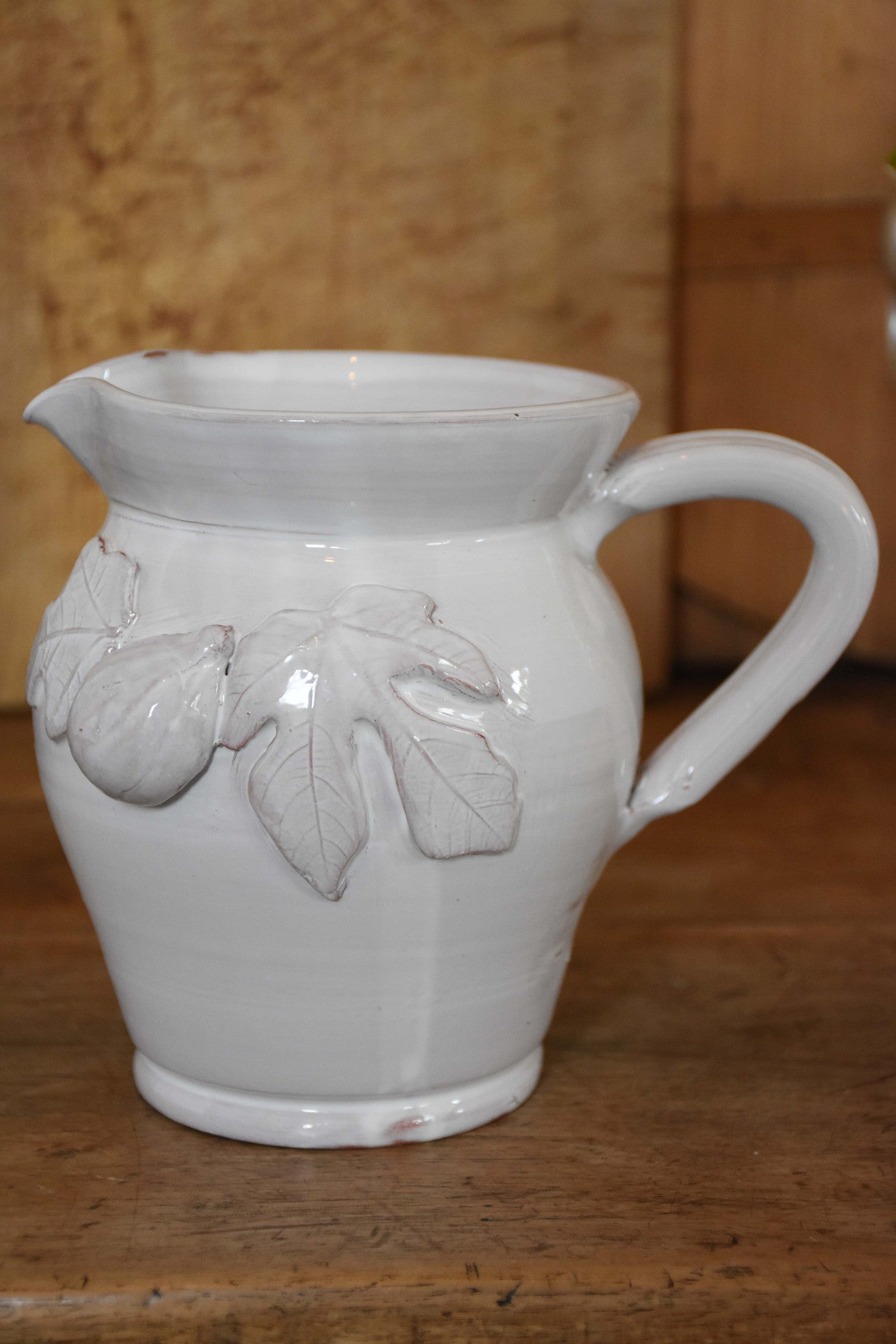 Bespoke White Glazed Ceramic Water Jug