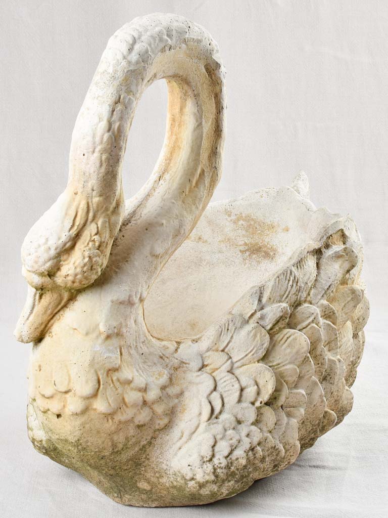 French garden swan planter - large