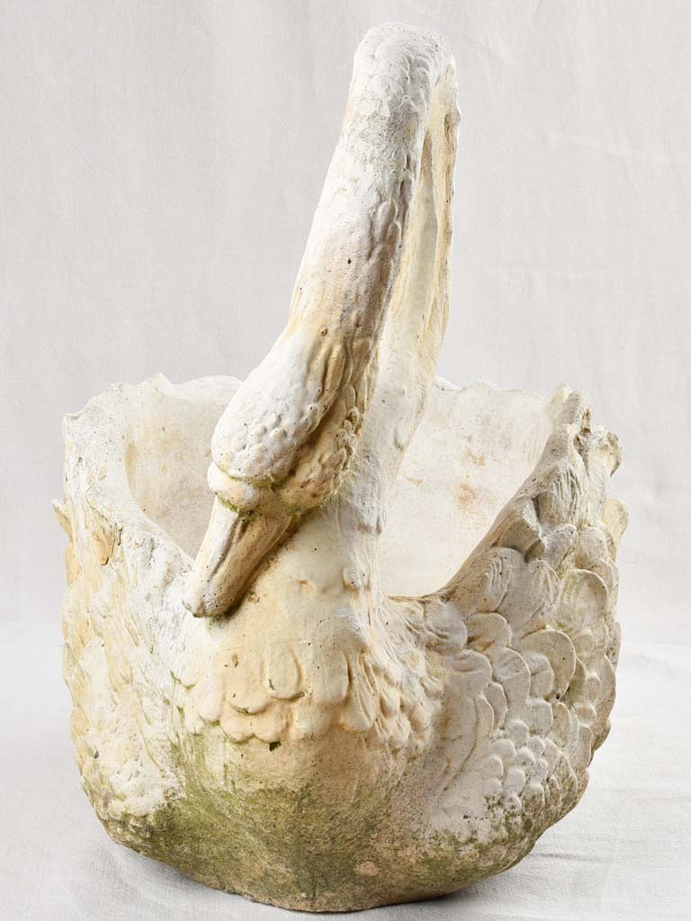 French garden swan planter - large