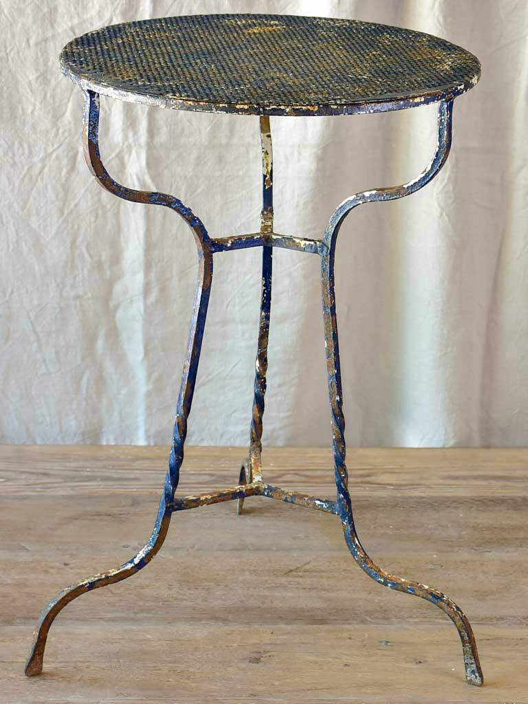 Mid Century French garden table - perforated metal