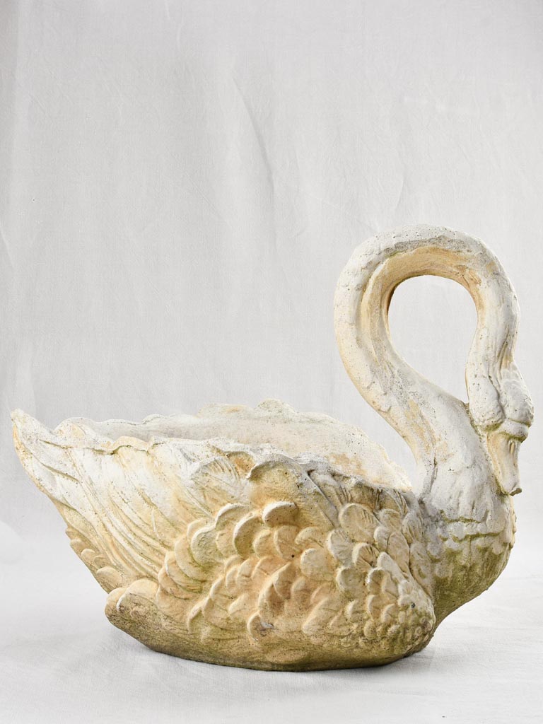 French garden swan planter - large