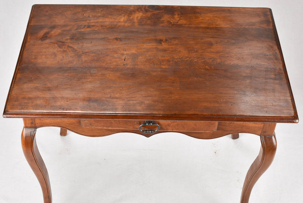 Louis XV side table / desk with drawer and saber legs