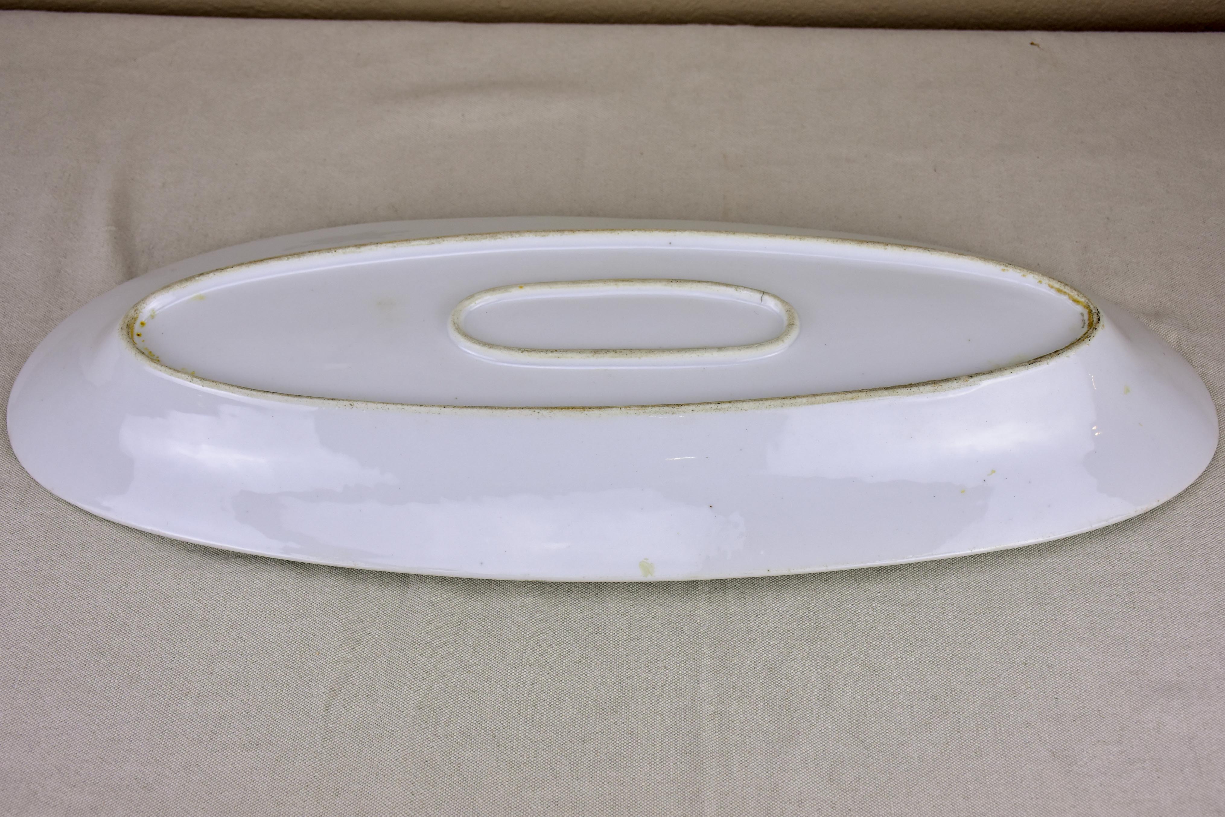 Antique Limoges fish platter 2/5