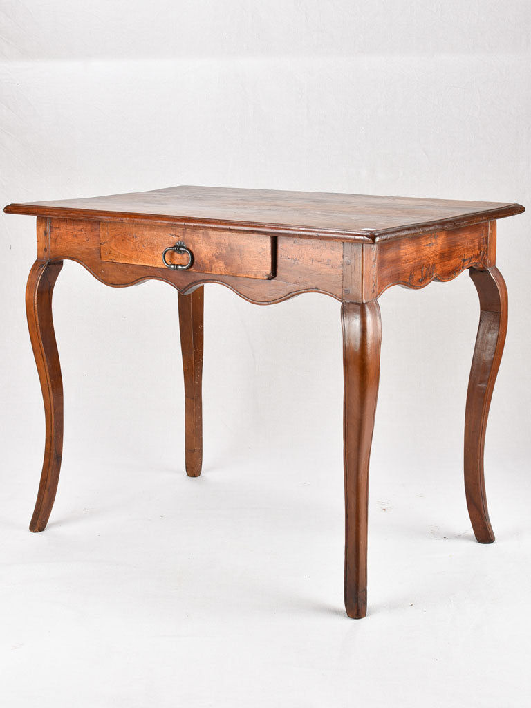 Louis XV side table / desk with drawer and saber legs