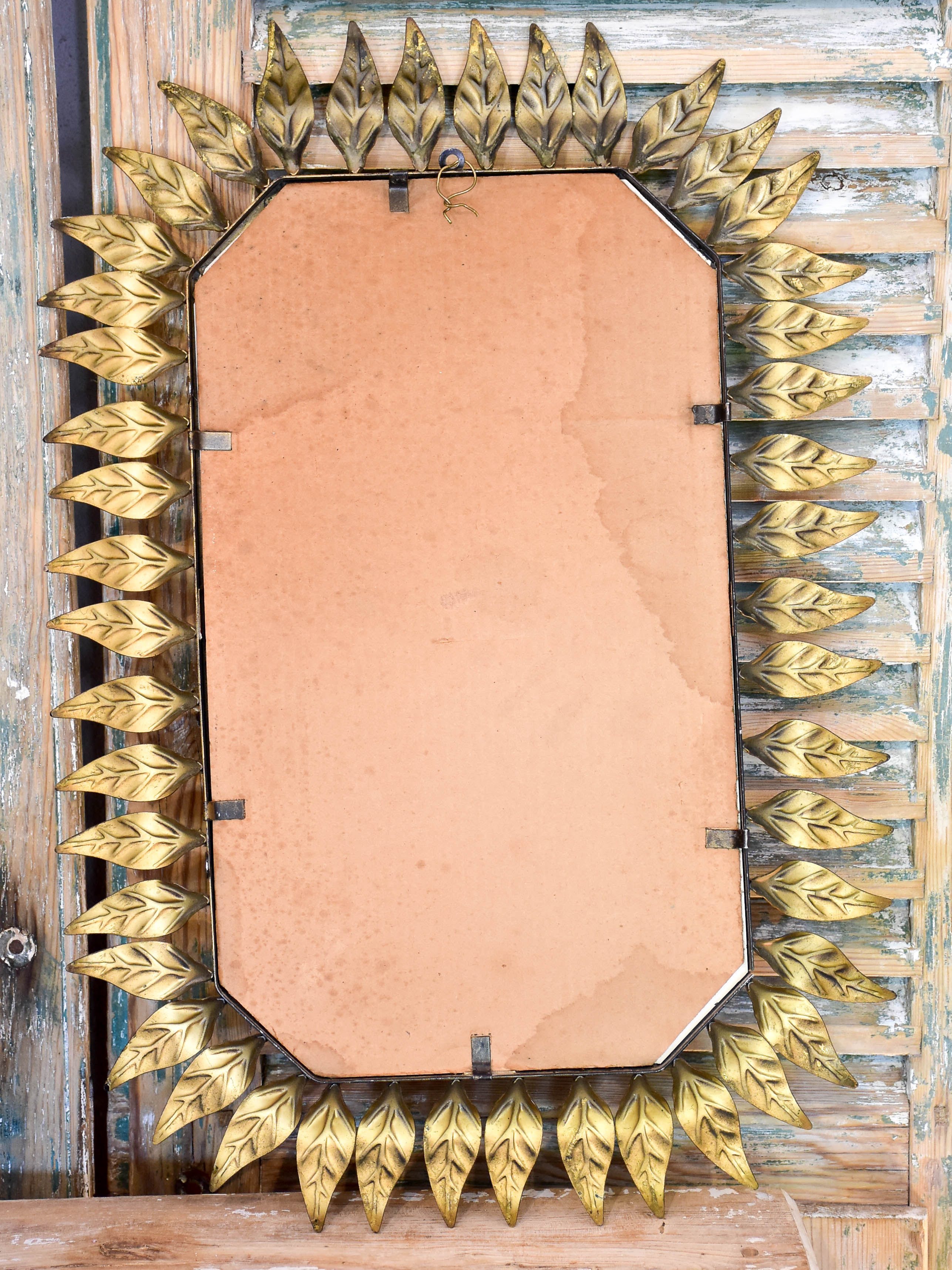 Vintage sunburst mirror - rectangular