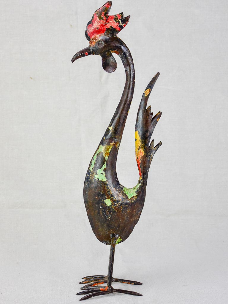 Artisan made bird sculpture 21¾"