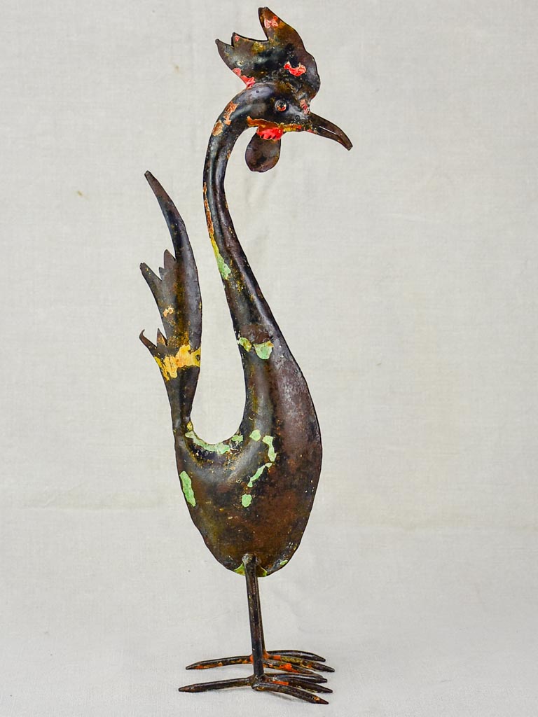 Artisan made bird sculpture 21¾"