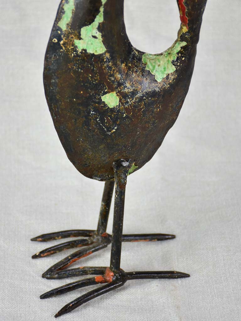 Artisan made bird sculpture 21¾"