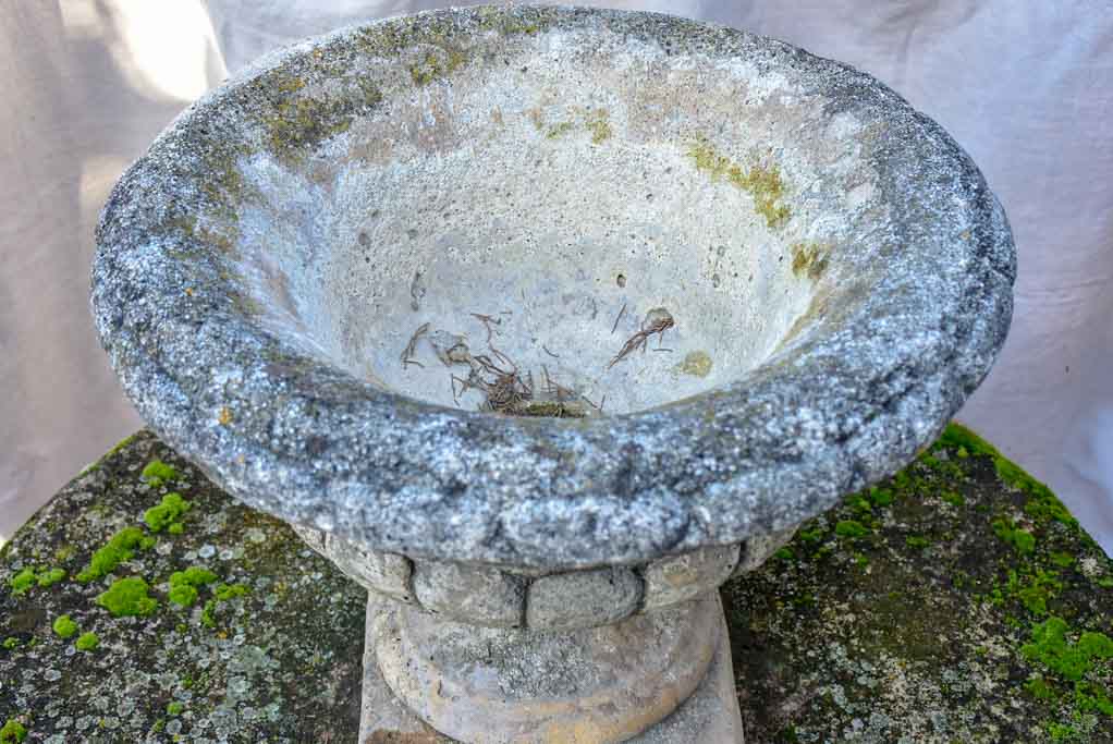 Late 19th Century reconstituted stone Medici garden urn