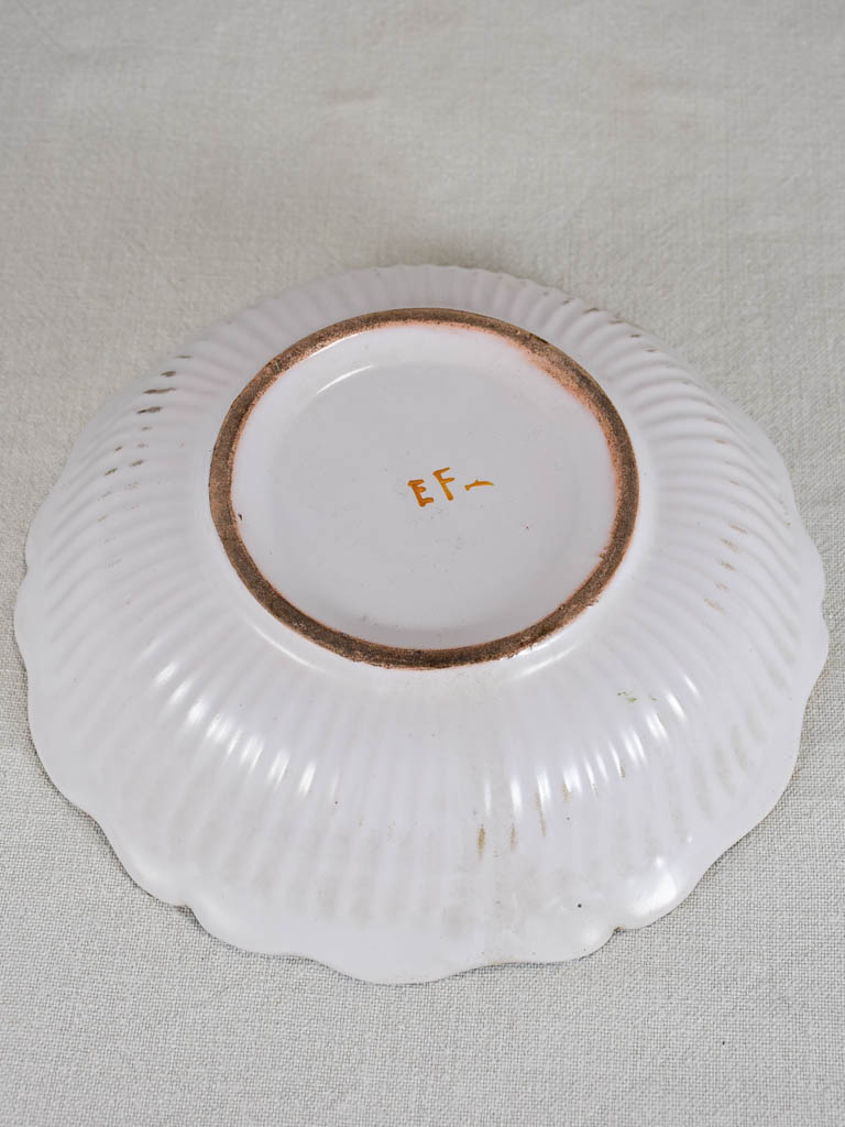 19th-century French bowl 10¼"