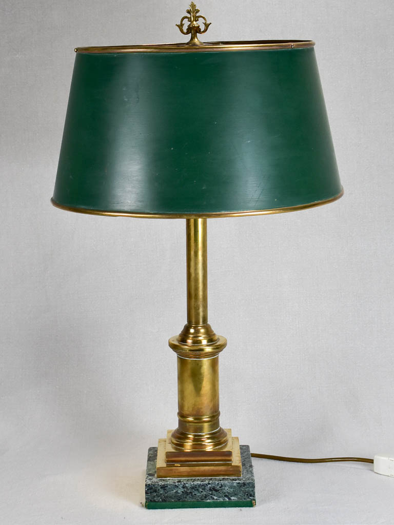 Superb vintage French lamp with original shade 26¾"