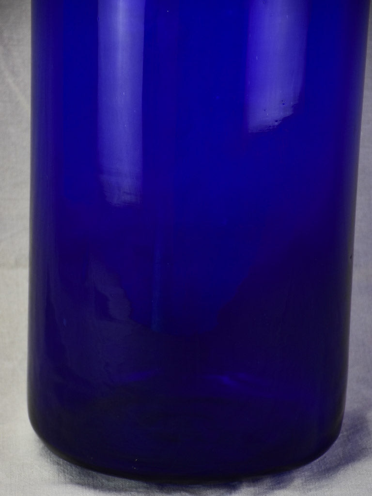 Very large blown glass jar - cobalt blue 21¼"