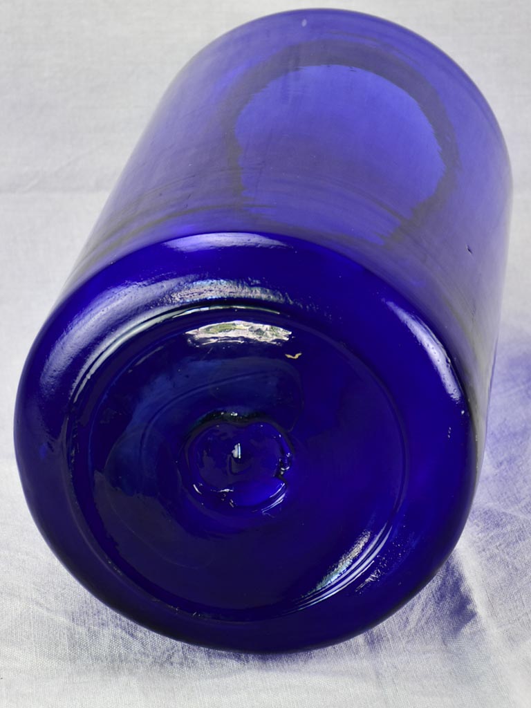 Very large blown glass jar - cobalt blue 21¼"