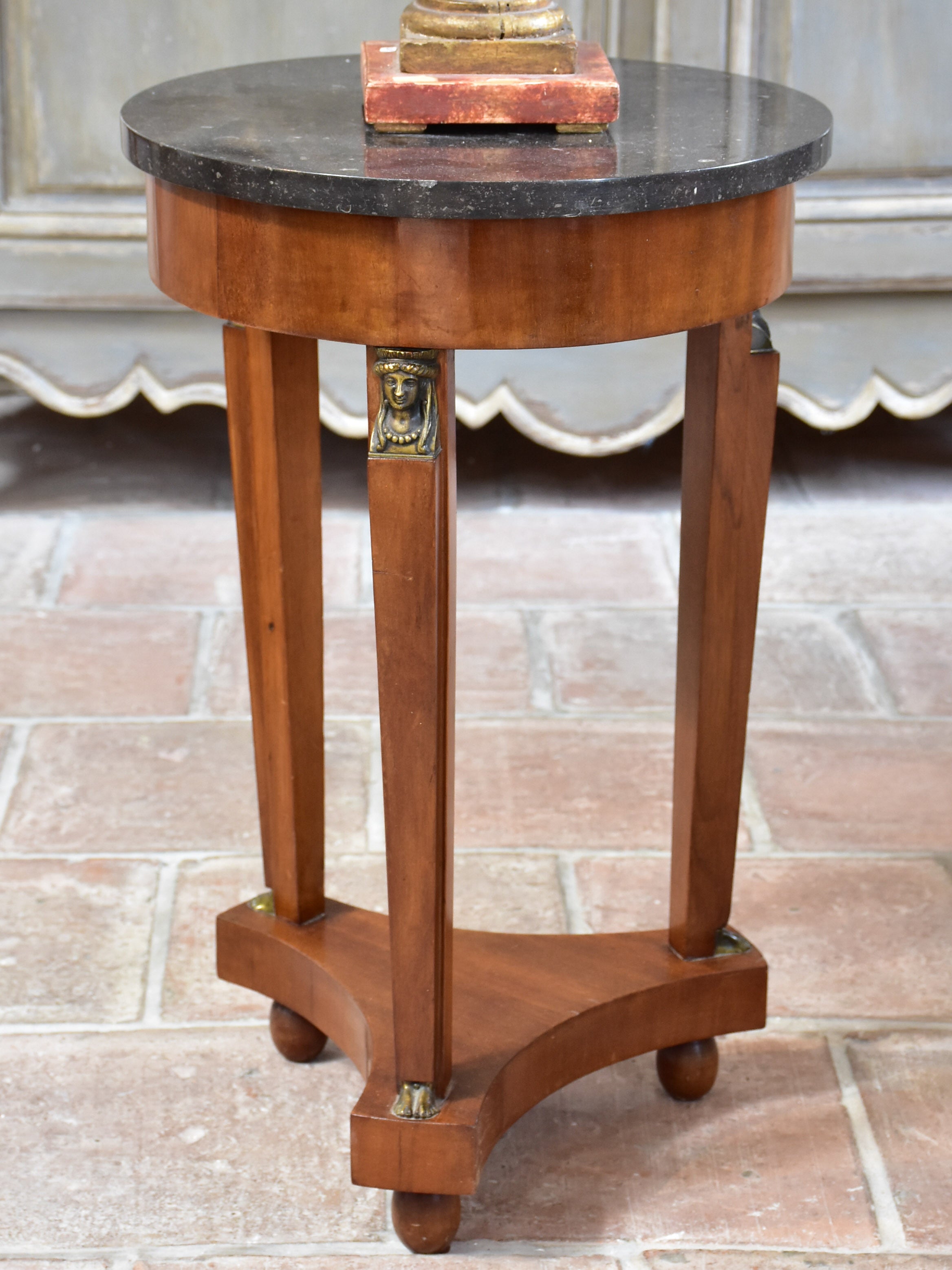 Small Empire style marble side table