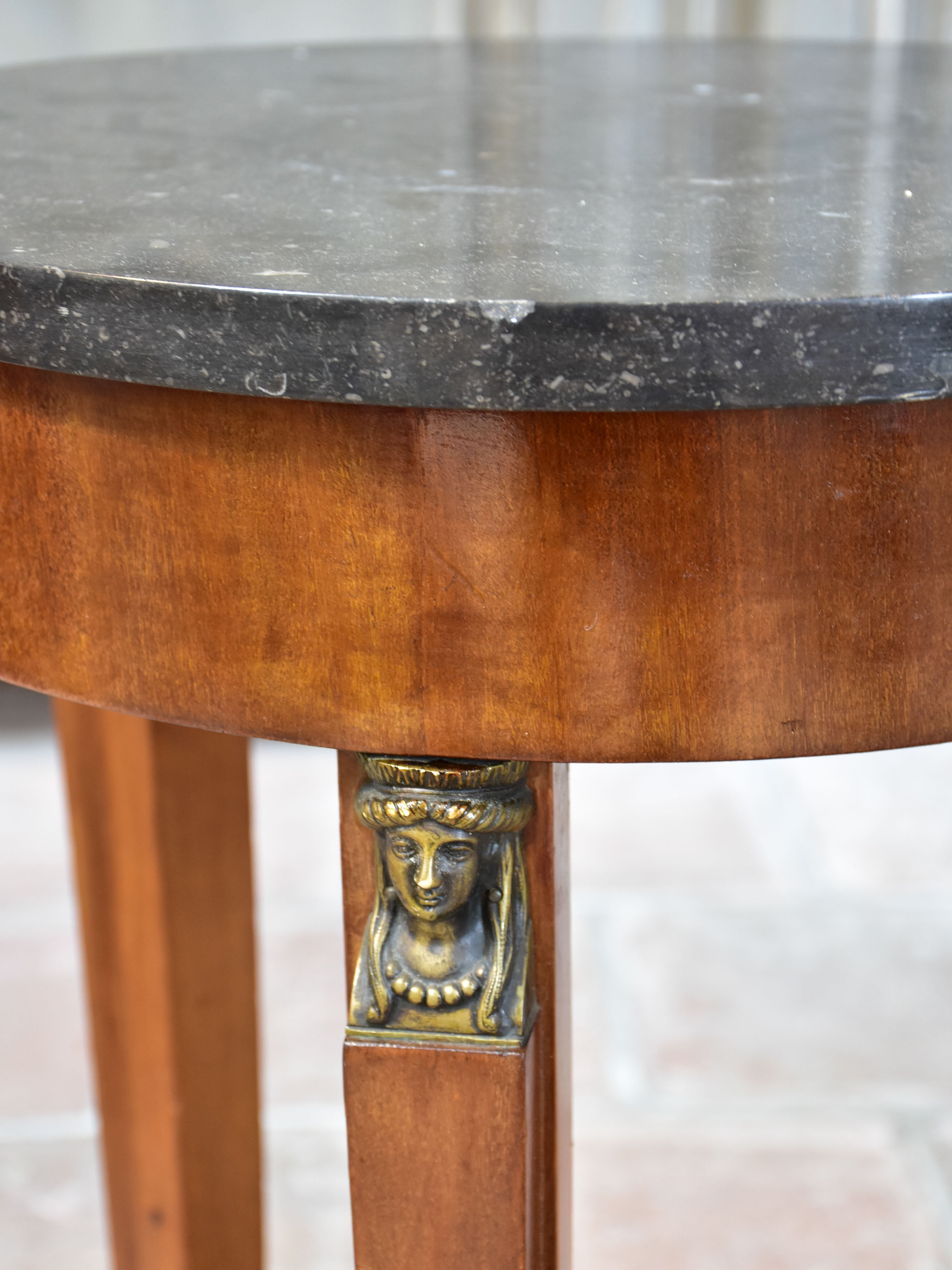 Small Empire style marble side table