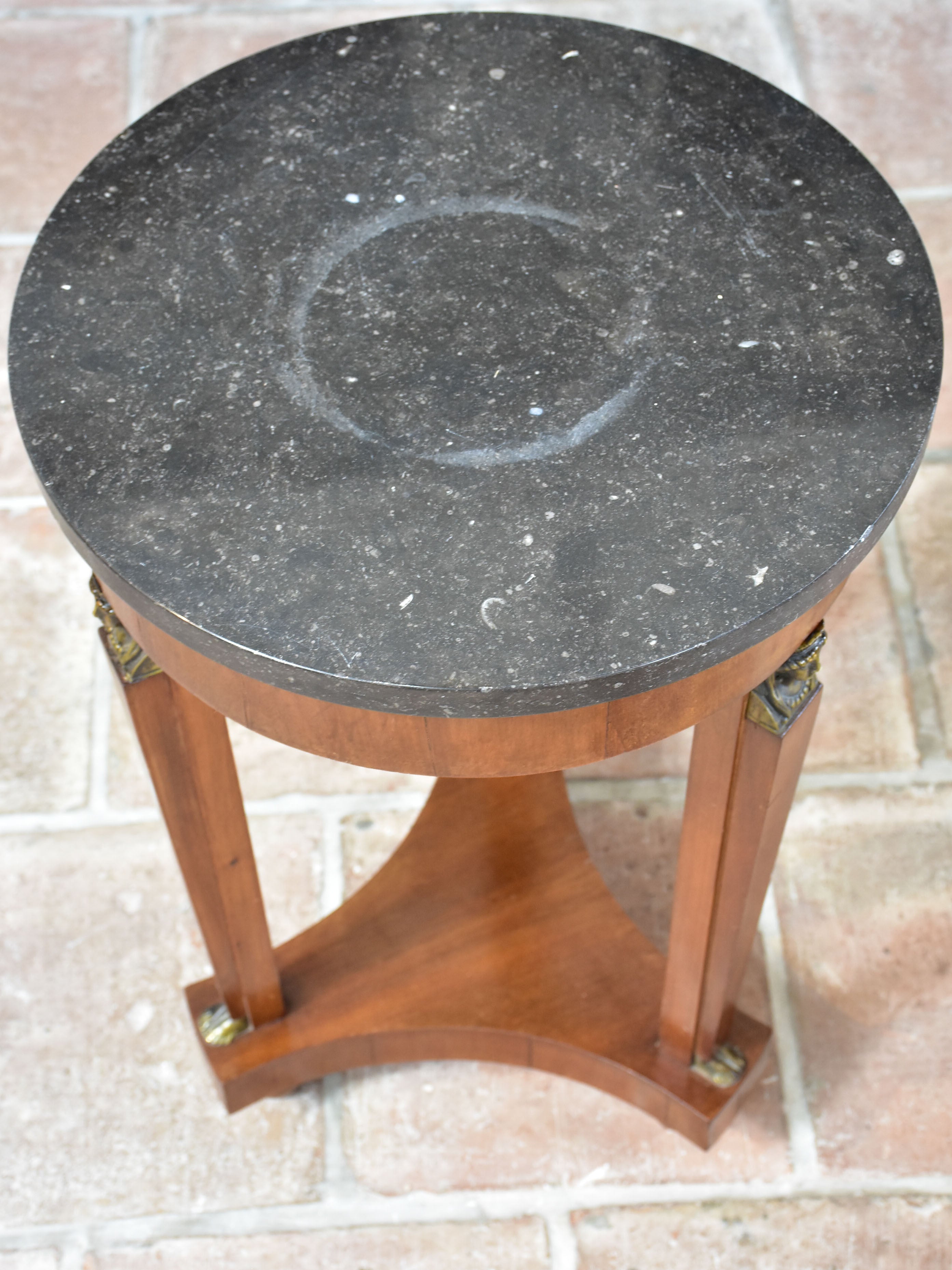 Small Empire style marble side table