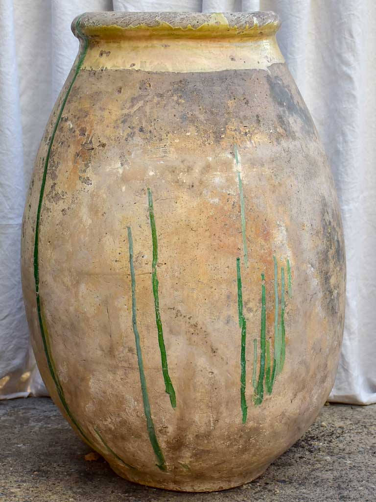 Very large 18th Century French Biot olive jar 38½"