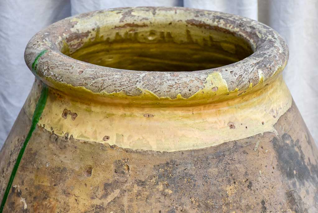 Very large 18th Century French Biot olive jar 38½"