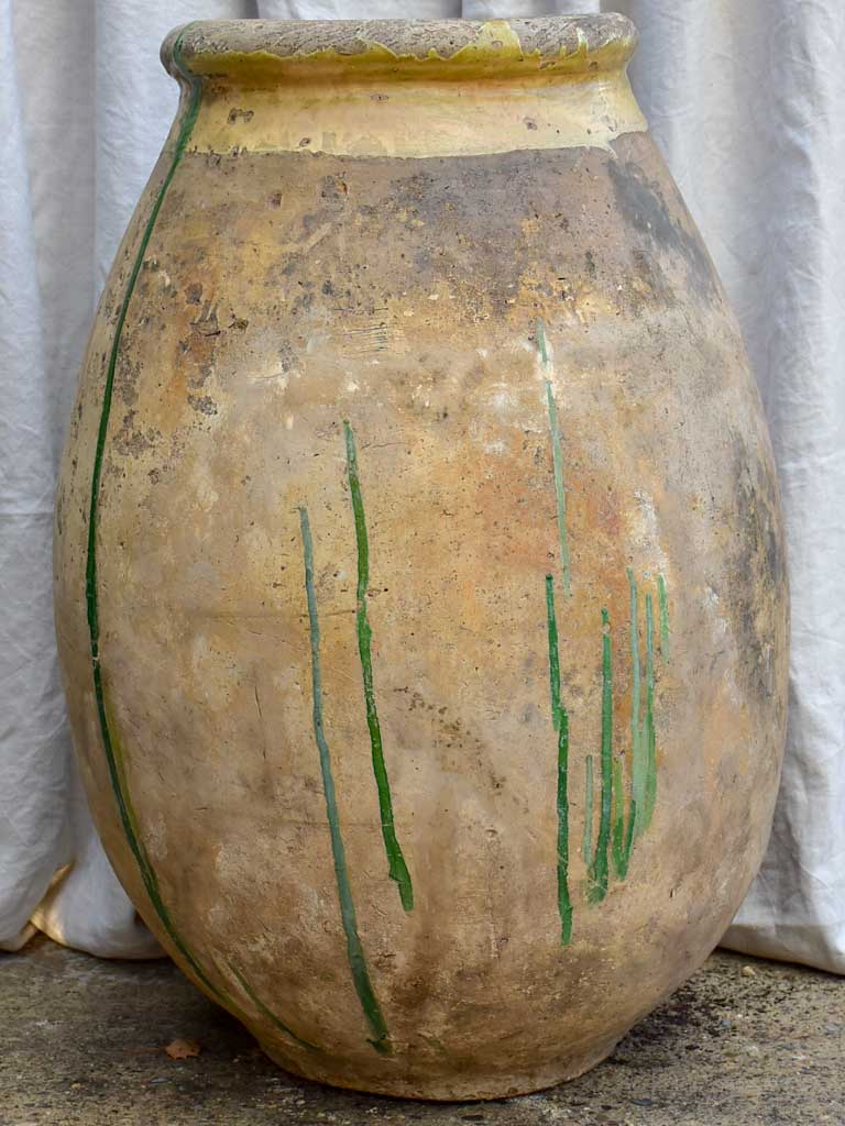 Very large 18th Century French Biot olive jar 38½"