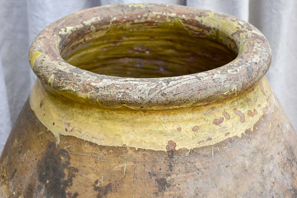 Very large 18th Century French Biot olive jar 38½"