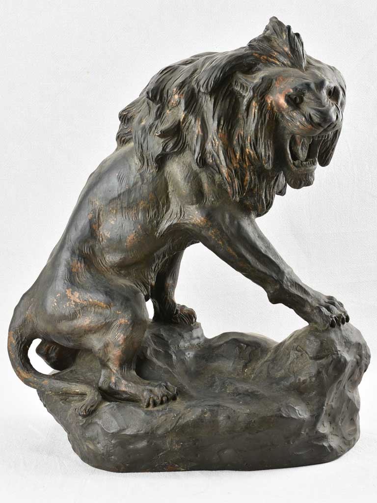 Statue of a lion - Thomas Francois Cartier (1879-1936) - 26½"