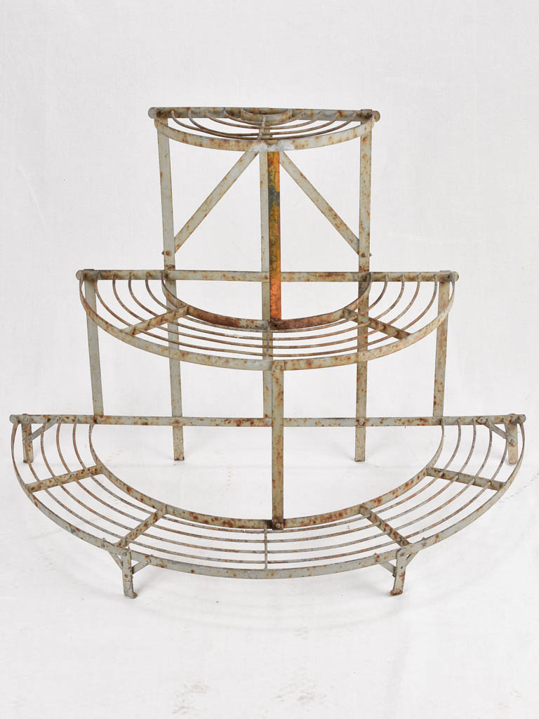 Three-tier plant stand - wrought iron