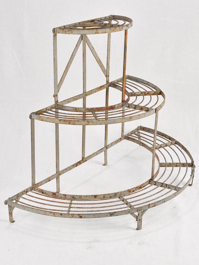 Three-tier plant stand - wrought iron