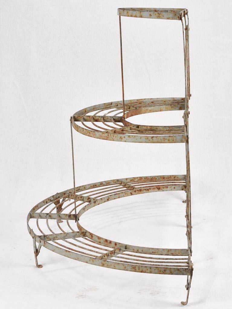 Three-tier plant stand - wrought iron