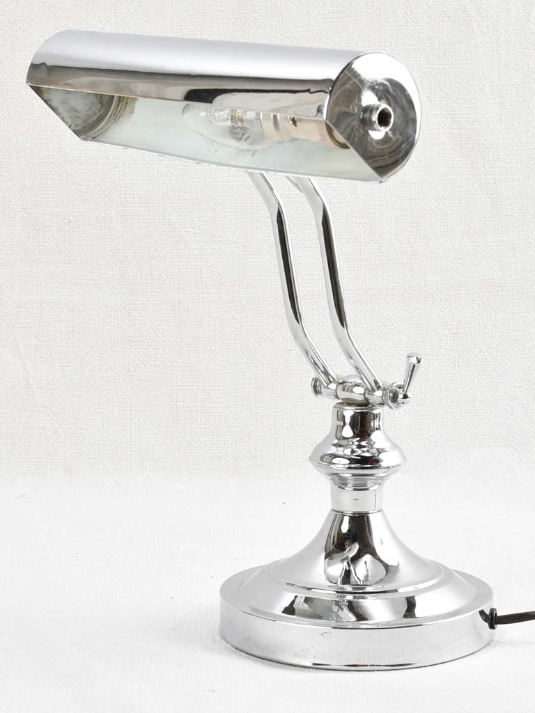 Vintage European Chrome Desk Lamp