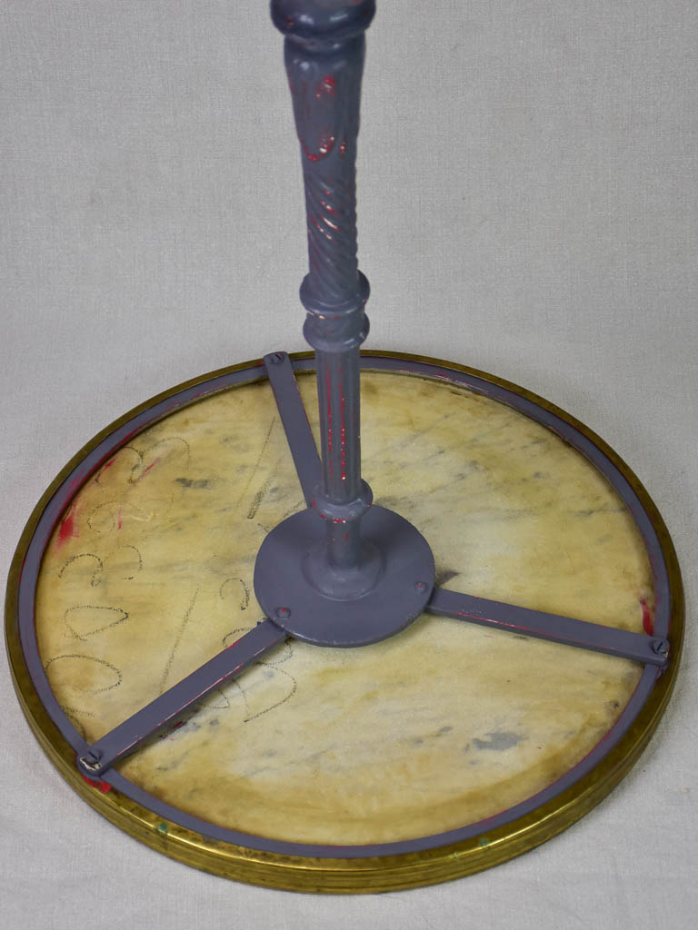 Marble and cast iron bistro table - 1930's