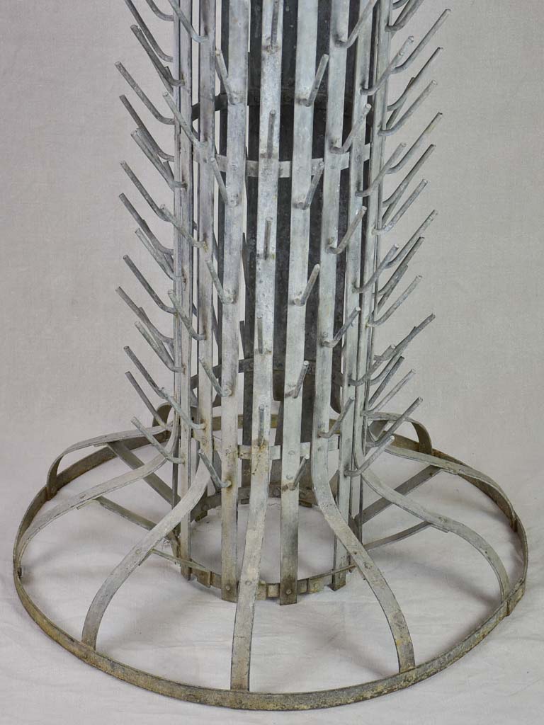 Very large bottle drying rack for ~200 bottles - galvanized metal 59½"