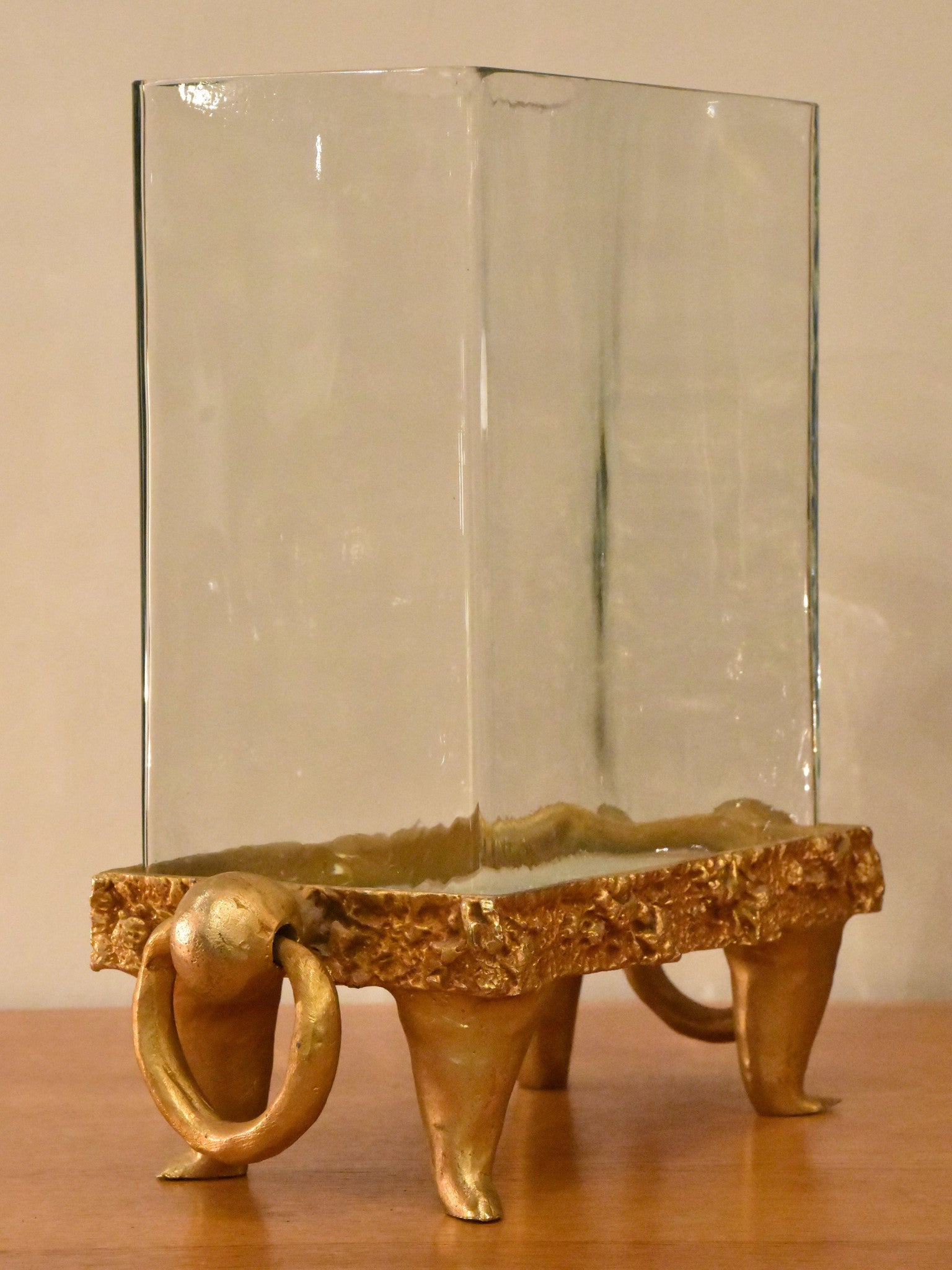 Vase (Pierre Casenove for Fondica) gilded bronze