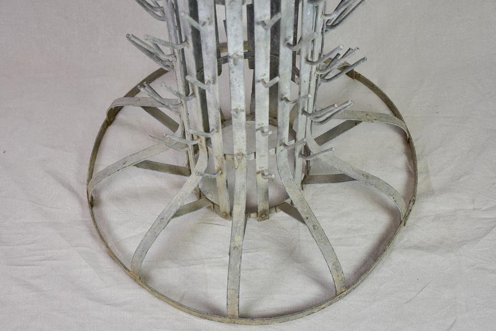 Very large bottle drying rack for ~200 bottles - galvanized metal 59½"