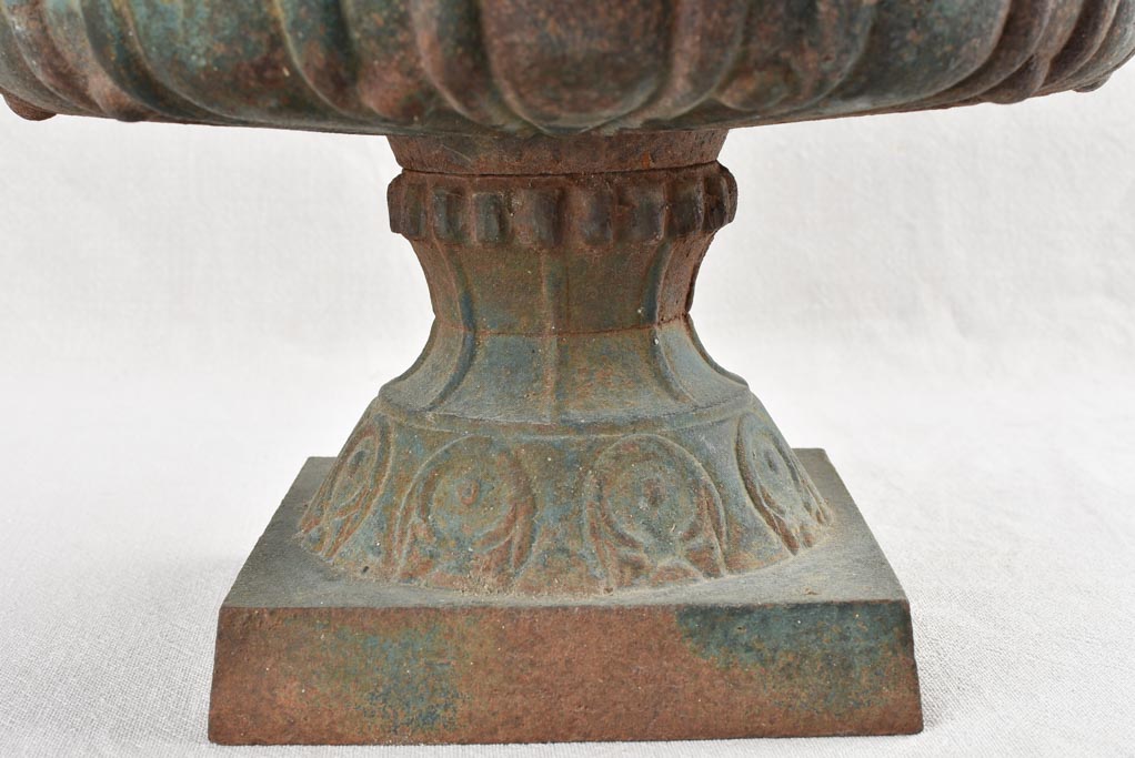 Antique cast iron Medici vase