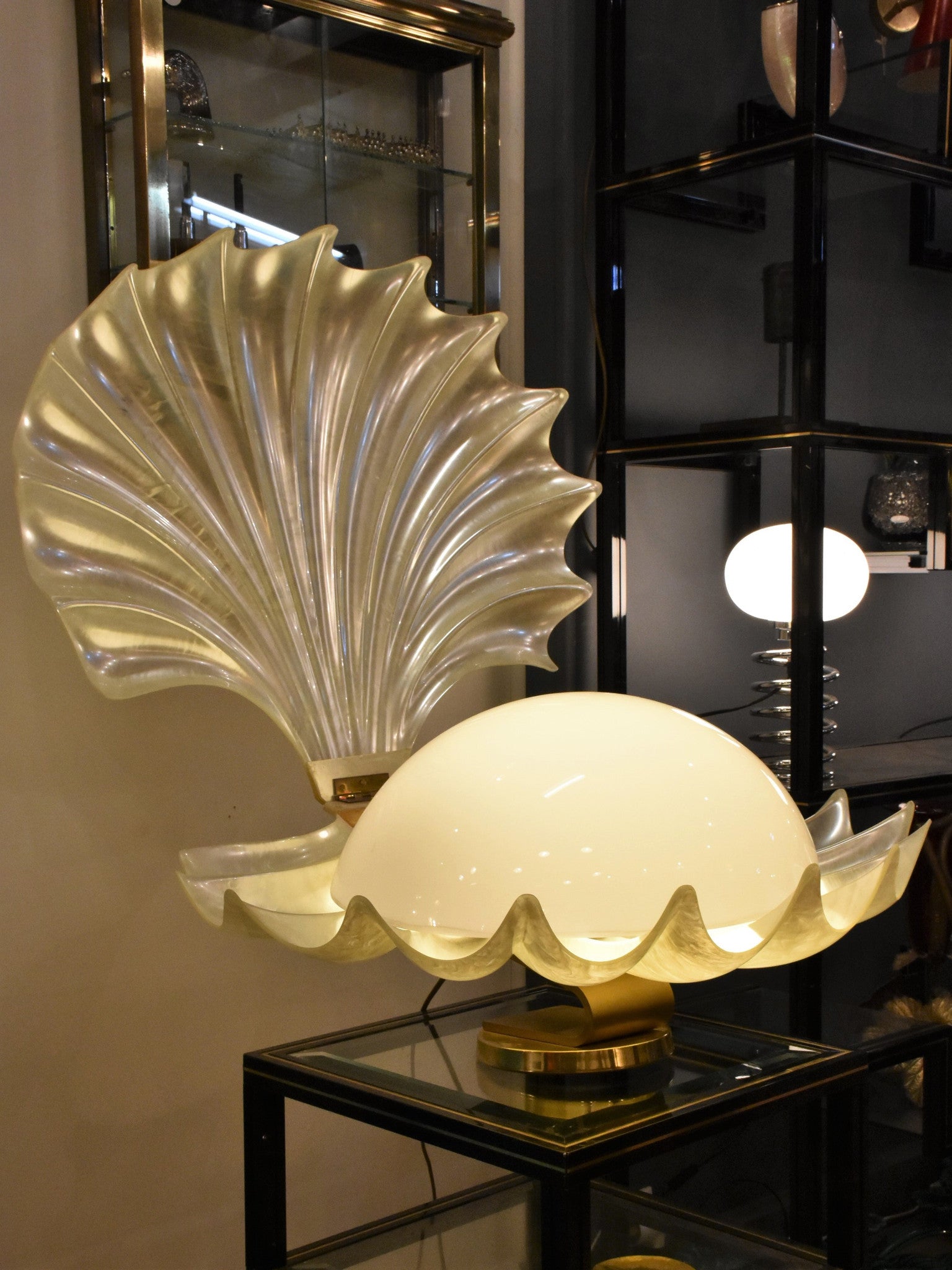 Liane Rougier clam lamp - 1970's