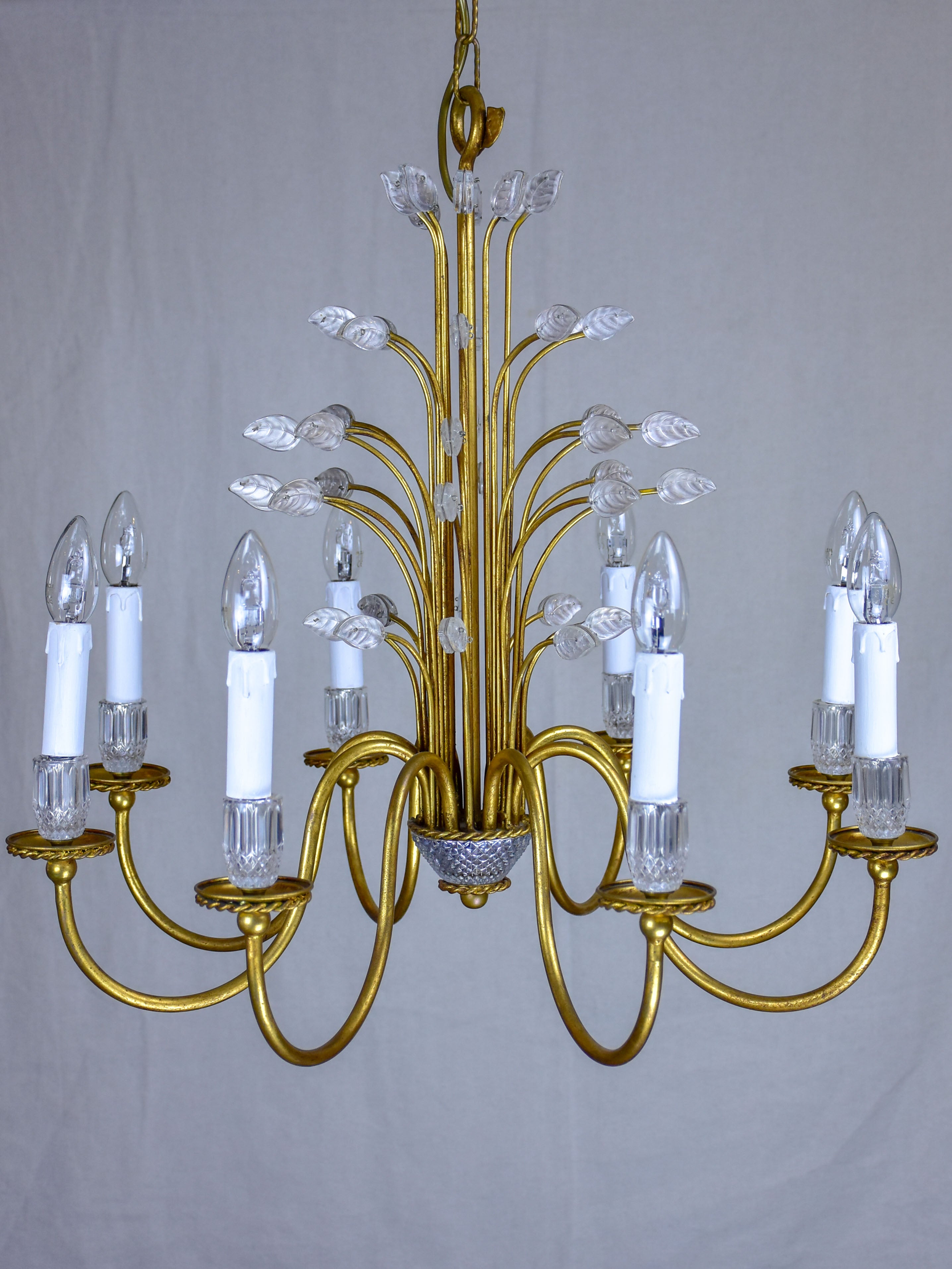 Vintage Italian chandelier in the style of Baguès