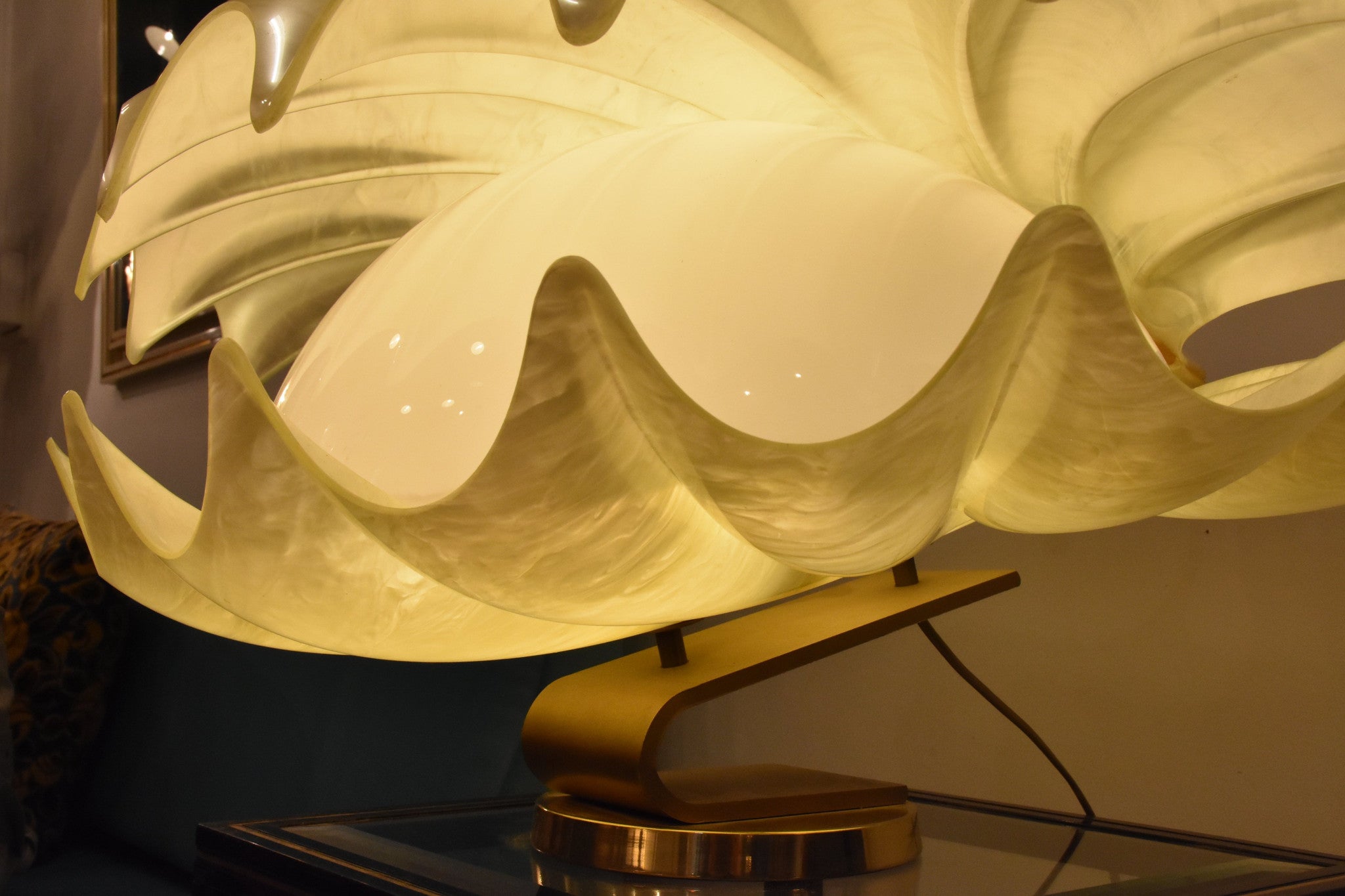 Liane Rougier clam lamp – 1970’s