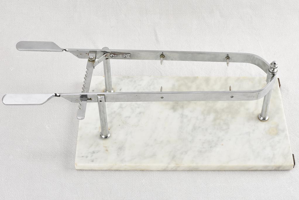 Vintage ham carving holder - marble 23¾"