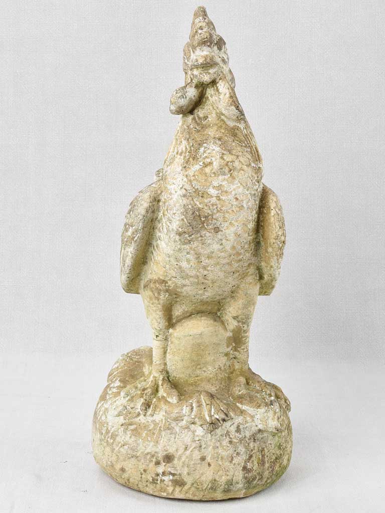 Vintage sculpture of a rooster 21¼"