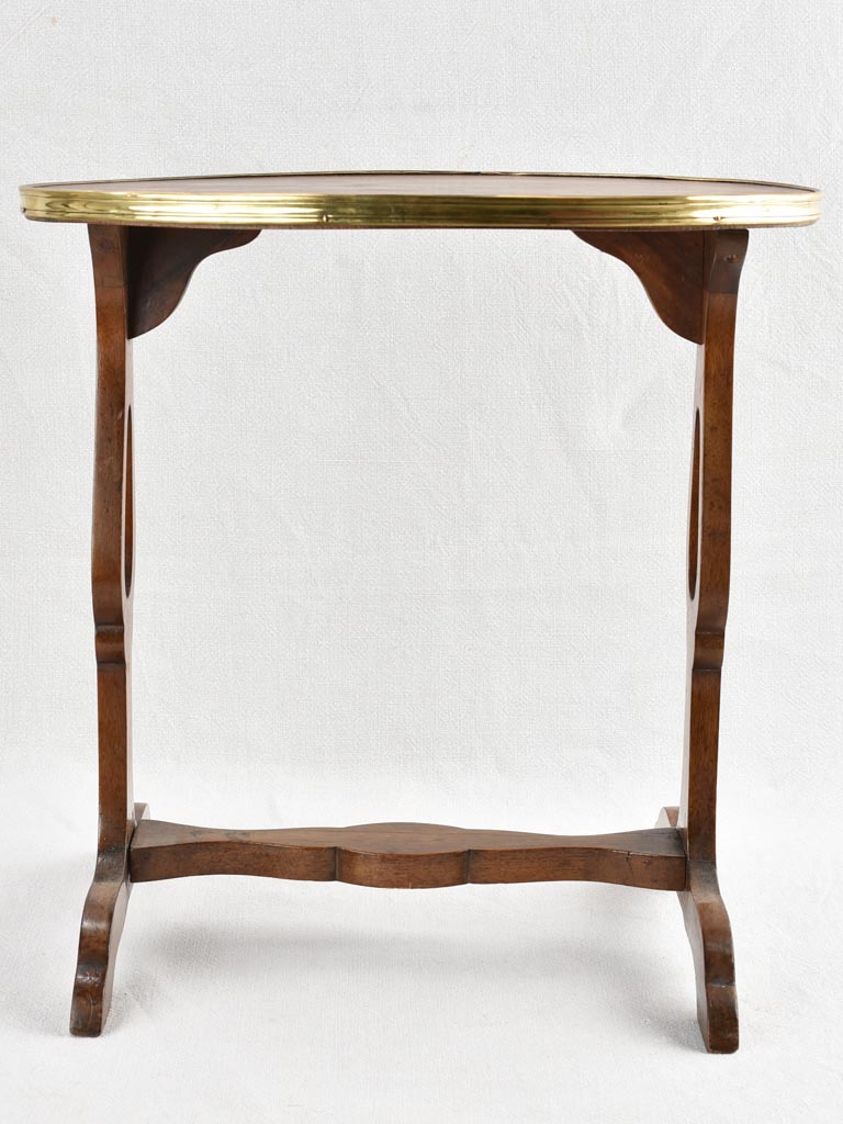 Small antique oval side table