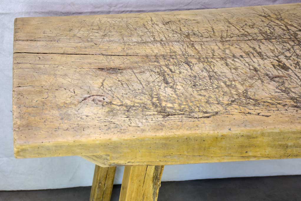 Very rustic work table from the late 19th / early 20th century 24" x 55½"